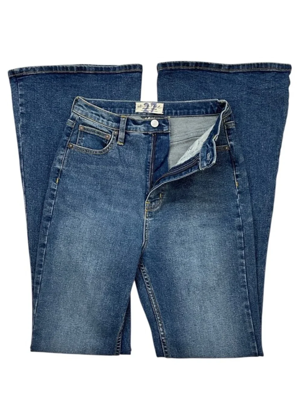 Free People We The Free CRVY Robyn High Rise Flare Jeans 27 Spokane - Picture 3 of 12